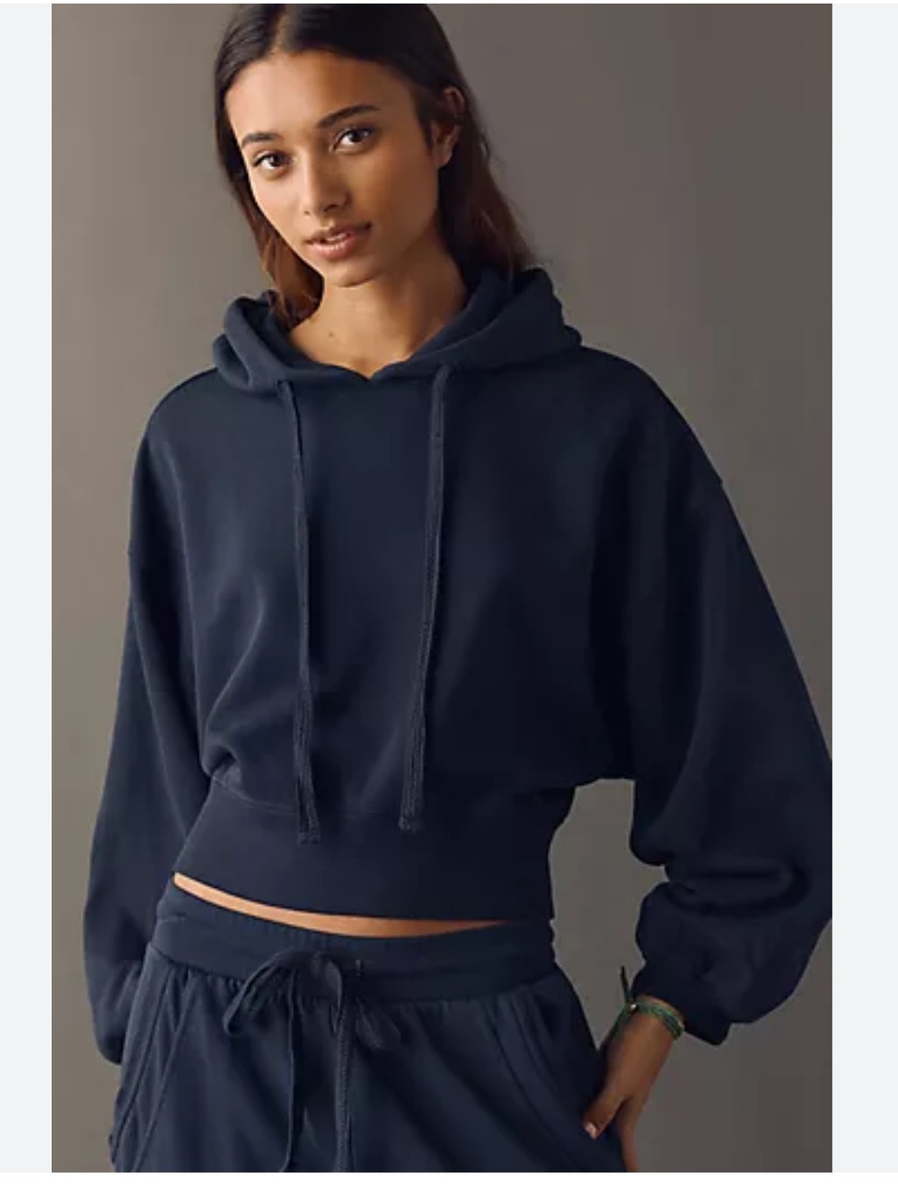 NWT Daily Practice Anthropologie Cropped Hoodie